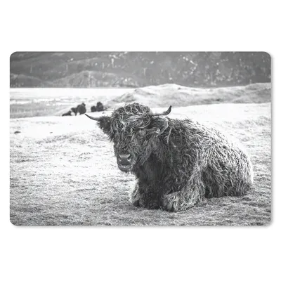 Produktbild von MuchoWow® Mauspad Mousepad Schottischer Highlander - Berg - Tiere 27x18 cm - Mousepads - Maus Mat - Pad - Mausunterlage - Büroartikel - Desk Matten