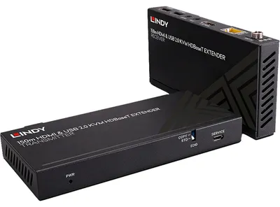 Zdjęcie produktu dla Lindy 39384, Nadajnik i odbiornik, Przewodowa, 150 m, Cat6, 3840 x 2160 px, 60 Hz
