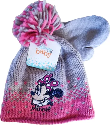 Produktbild von Disney Minnie Mütze und Handschuhe Set für Mädchen Winter