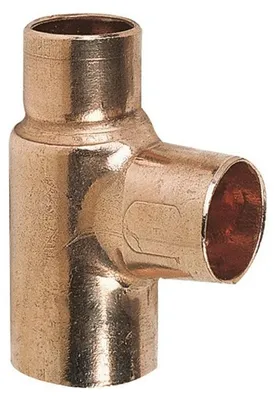 Zdjęcie produktu dla Złączka redukcyjna mosiężna "14", do lutowania, średnica zewnętrzna 14 mm, średnica wewnętrzna 14 mm, długość 12 mm