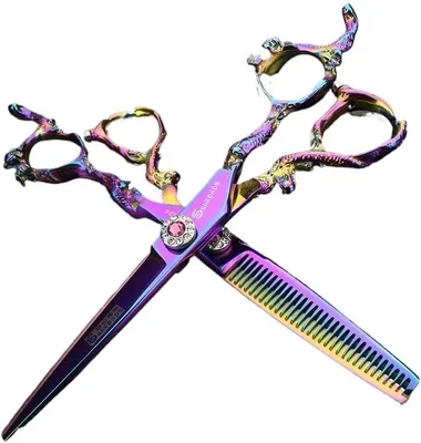 Produktbild von Haarschneideschere, 6 Zoll, japanische professionelle Friseurschere mit Haarschneideset