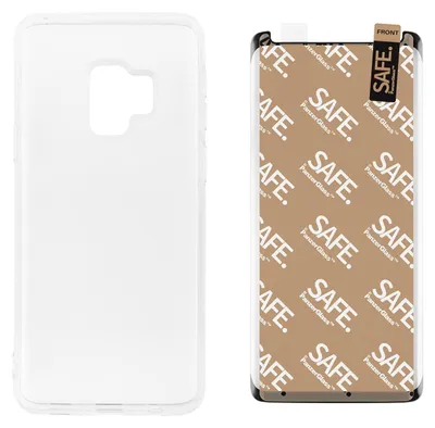 Produktbild von PanzerGlass SAFE. by ® 2-in-1 Set Samsung Galaxy S9 | Ultra-Wide Fit, Samsung, Samsung - Galaxy S9, Trockene Anwendung, Kratzresistent, Schockresistent, Transparent, 50 Stück(e)