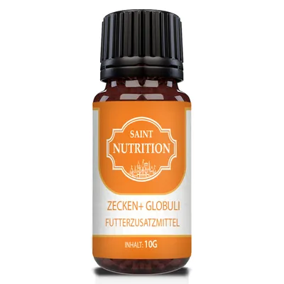 Produktbild von Saint Nutrition®  Zecken+ Kügelchen - zum Schutz vor Zeckenbefall – für Hunde und Katzen – Zeckenschutz Hund – keine Zecken – Zecken - Zecken Hund