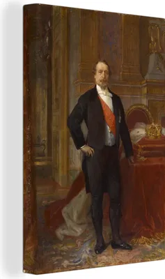 Zdjęcie produktu dla OneMillionCanvasses® - Obrazy na płótnie - 90x140 cm, Napoleon III - Malarstwo Alexandre Cabanel, Dekoracja ścienna - Dekoracja ścienna - Sypialnia