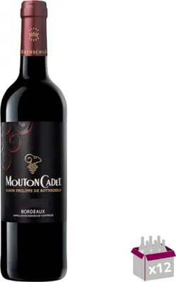 Image de Mouton Cadet Rouge 2022 - AOC Bordeaux - 13.5° - 12x75cL