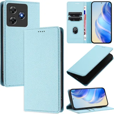 RonRon Cover Oscal Flat 2 Libro, Flip Custodia Portafoglioin Pelle, Antiurto case per Oscal Flat 2, bianca