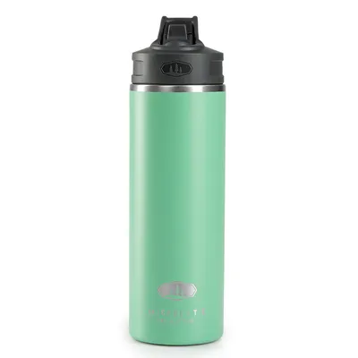 Produktbild von Microlite Thermosflasche 710 ml Strohgelb, doppelwandig, ausklappbarer Trinkhalm