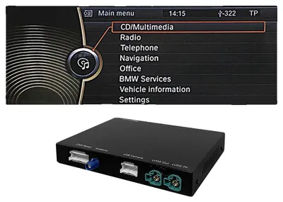 Obrázok produktu pre Bezdrôtové rozhranie CarPlay Android Auto, pripojenie viacerých zariadení, podpora GPS, CIC čierna