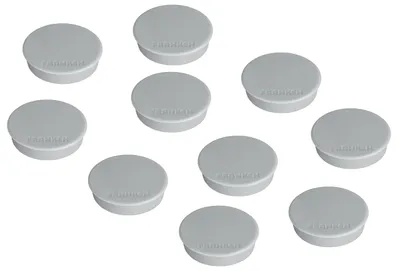 Produktbild von FRANKEN Magnete Rund, 10 Stück, Hochwertige Haftmagnete für Büro, Haushalt, Werk