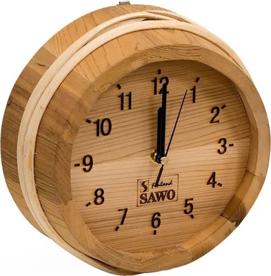 Image de Orologio da Parete Sauna Sawo 530-D, Secchio | Cedro
