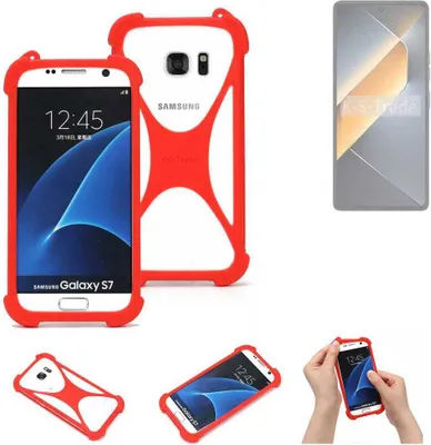 Produktbild von K-S-Trade Handy-Hülle kompatibel mit Tecno Pova 6 Pro Schutz-Hülle Bumper Silikon Schutz Hülle Cover Case Silikoncase Silikonbumper TPU Softcase