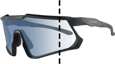 Immagine prodotto di Occhiali Bici e Sci CGM 771A HIT Iridium Nero Lente Fotocromatica Blu Omologato