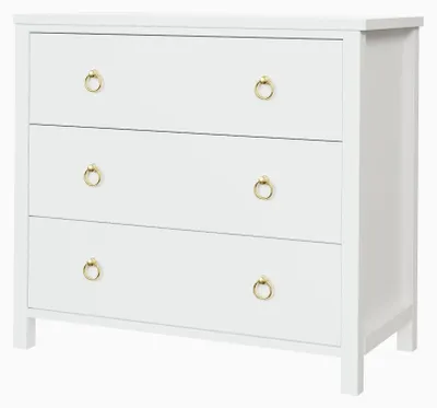 Immagine prodotto di Comodino – Mobile contenitore con 3 cassetti – Legno – Design moderno – Adatto per camera da letto, ingresso, soggiorno – 80x40x74 cm – Bianco