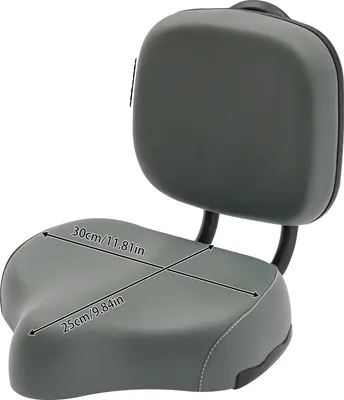 Immagine prodotto di Sella per bicicletta, Schienale confortevole, Imbottitura resistente, Grigio