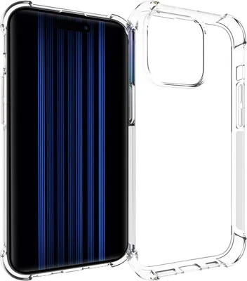 Productafbeelding van Jumada - Telefoonhoesje, geschikt voor iPhone 15 Pro - Transparante beschermhoes - Stootvast - Siliconen
