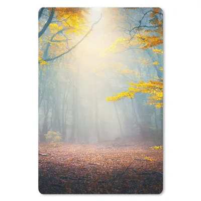 Produktbild von MuchoWow® Mauspad Mousepad Wald - Nebel - Herbst 40x60 cm - Mousepads - Maus Mat - Pad - Mausunterlage - Schreibtisch Accesoire