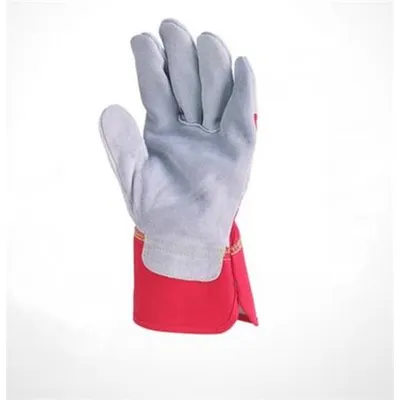 Produktbild von Arbeitshandschuhe, grau-rot, Spaltleder, Größe 11, 1155_11
