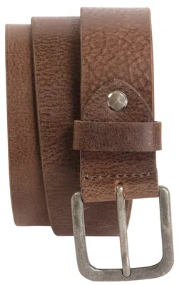 Produktbild von Ledergürtel Büffelleder mit Altsilberschließe 4 cm Vintage