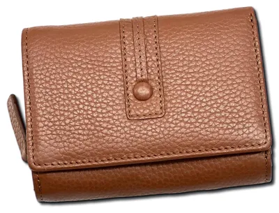 Produktbild von Florence Leder Geldbörse Damen Portemonnaie braun 12x9x3 cm OPF101C5