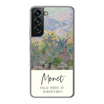 Produktbild von MuchoWow® Handyhülle Schutzhülle Hülle für Samsung Galaxy S22 Plus Monet - Kunst - Palmen in Bordighera Silikon Softcase Handy Hülle - Schutzabdeckung