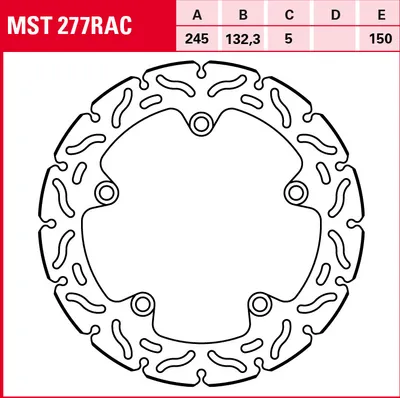 Produktbild von TRW Bremsscheibe Sportiv starr MST277RAC XSR700 RM11