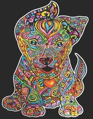 Immagine prodotto di Libro da colorare Magico Cucciolo di Velluto 29,7x21 - Scopri la gioia della creazione con disegni adorabili che delizieranno i piccoli artisti!