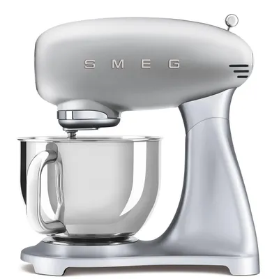 Produktbild von SMEG Küchenmaschine,Knetmaschine Rührmaschine mit Knethaken, 800,00 W, 4,80 l Schüssel, Edelstahl Schüssel, 6 Stufen Bedienfreundlich Mischen Schlagn