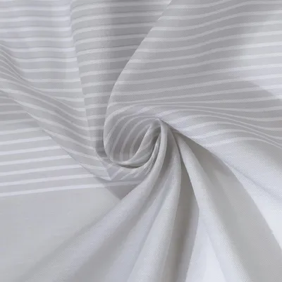 Produktbild von Gerster Ösenschal bedruckt, Streifen B = 140 x H =235 cmHalbtransparent We Streifen grau