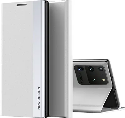 Immagine prodotto di Custodia Galaxy S20 Ultra, Custodia magnetica in Finto cuoio con funzione stand per Samsung Galaxy S20 Ultra Bianco
