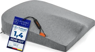 Produktbild von DYNMC you Keilkissen Stuhl Mittelhart H3 - Test  - [MIT PHYSIOTHERAPEUTEN ENTWICKELT] - Ergonomisches Sitzkissen Bürostuhl & Co - Entlastet Rücken & Erhöht Sitzkomfort