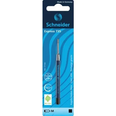 Produktbild von Schneider Kugelschreiber Mine 735 M schwarz, Blisterkarte mit 1 Stück