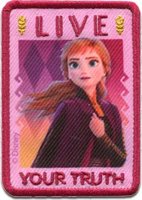 Produktbild von Disney © Frozen 2 Die Eiskönigin 2 Anna Live Your Truth  - Aufnäher, Bügelbild, Aufbügler, Applikationen, Patches, Flicken, Größe: 5 x 7 cm