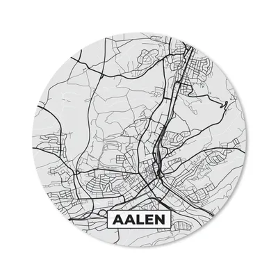 Produktbild von MuchoWow® Mauspad Mousepad Aalen - Karte - Stadtplan - Deutschland 30x30 cm - Mousepads - Maus Mat - Pad - Mausunterlage - Tischunterlage - Schreibtischmatten