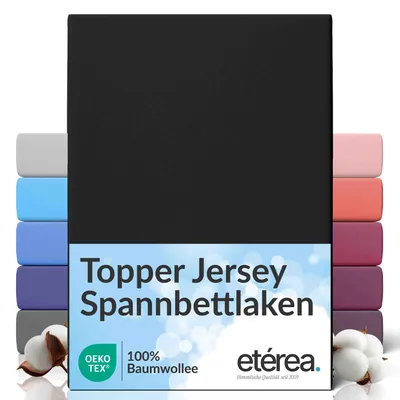 Produktbild von etérea Jersey Spannbettlaken Baumwolle 140x200 - 160x200 cm