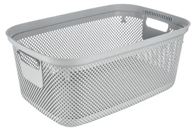 Image de Panier à linge, 53 x 34,5 x 22,5 cm, gris scandinave