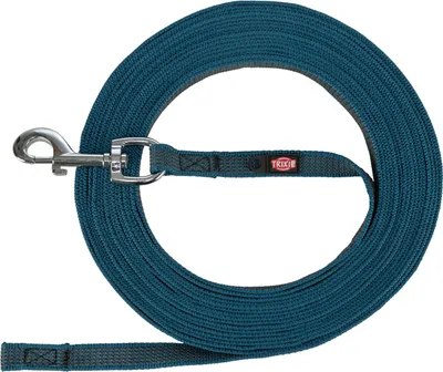 Produktbild von TRIXIE Schleppleine, gummiert - petrol - 10 m/17 mm