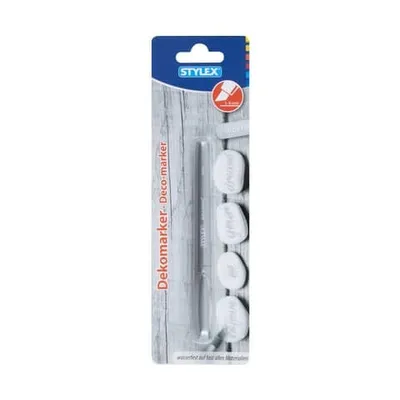 Produktbild von Stylex 32811 Permanentmarker, silber, wasserfest