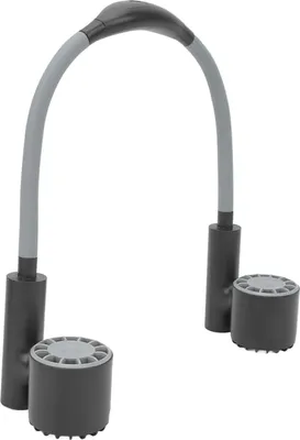 Obrázek produktu pro Ventilátor na krk 3 rychlosti USB nabíjení nízká hlučnost 2400mAh baterie ohýbací hadice 90 stupňů otočný ventilátor přenosný nositelný ventilátor černý