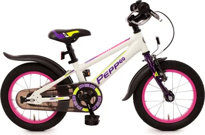 Produktbild von 14" PEPP 1-Gang Kinderfahrrad weiß/violett