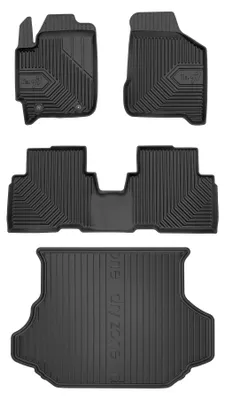 Obrázek produktu pro Autokoberce 3D TPE + vana kufru DryZone pro: Kia Carens II 2002-2006 minivan 4 ks