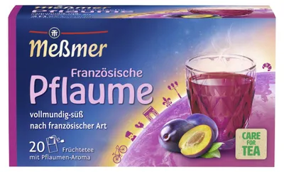Zdjęcie produktu dla Meßmer, Francuska Śliwa, herbata owocowa, 20 torebek x 2,25g, opakowanie 45g