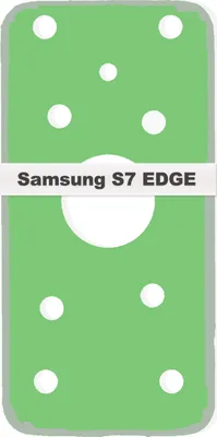Produktbild von Samsung Galaxy S7 Edge G935F Akkudeckel Klebefolie Kleber Backcover Rahmen Neu