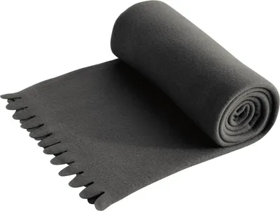 Produktbild von wometo WAVE Fleecedecke 120x160 cm – OEKO-TEX ca. 300g weiche Fleece Decke mit Wellenrand Anti-Pilling dunkelgrau