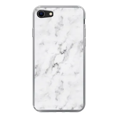 Produktbild von MuchoWow® Handyhülle Schutzhülle Hülle für iPhone 7 Marmor - Luxus - Weiß - Grau - Marmoroptik Silikon Softcase Handy Hülle - Kartenhalter