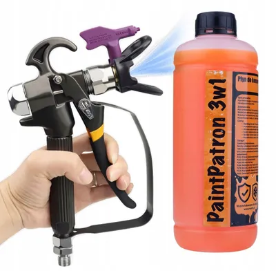 Imagen del producto de Set de Pintura Airless Rosfix – Pistola TurboJet TJ1 + PaintPatron 3-en-1 | Alta Precision | 1L