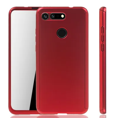 Zdjęcie produktu dla Etui na telefon komórkowy Pokrowiec ochronny na Huawei Honor View 20 Pełne etui Osłona ekranu 360 Czerwony