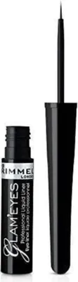 Produktbild von Rimmel Glam'Eyes Professional, Flüssigkeit, Topf, Schwarz, Black Glamour, 3,5 ml, (Excluding Shades 001 & 002) Aqua/water/eau, C9-13 Isoparaffin, Oleth-5, Acacia Senegal Gum, Zinc...