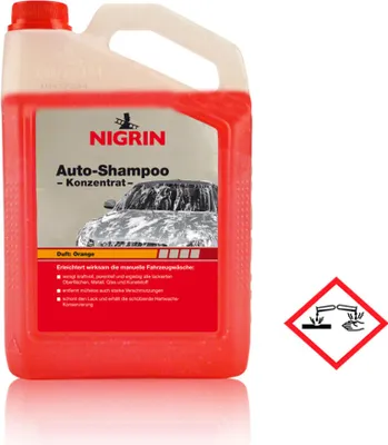 Produktbild von Nigrin Auto Shampoo Konzentrat kraftvoll in Orangenduft 3000ml