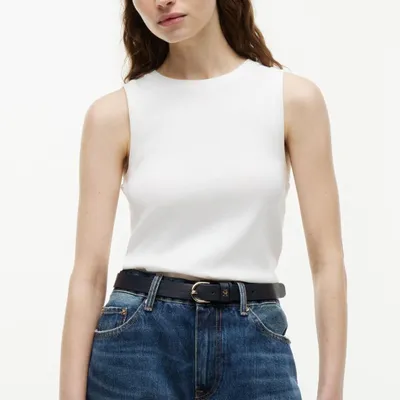 Immagine prodotto di Tops Mujer Del Marchio Tommy Hilfiger Del Modello Ww0ww50025 Multistripe Tank Top Bianco