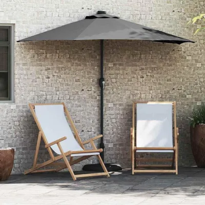Obrázok produktu pre Záhradný slnečník antracit 294 x 150 x 223 cm látka - slnečníky DE8935123 1balík